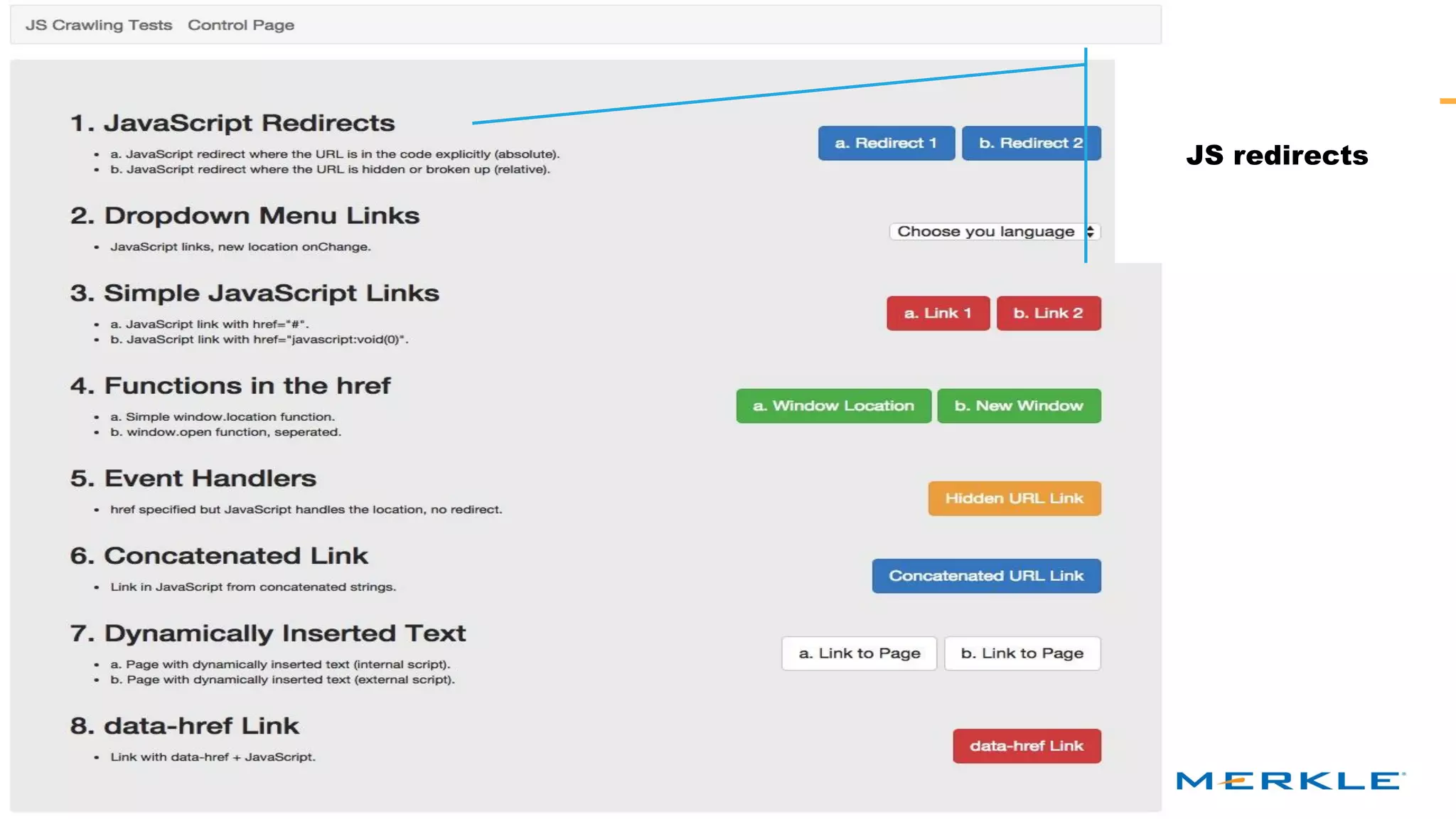 #MRKGsummit15 @MerkleRKG
The Era of Dynamic Sites and SEO
21
JS redirects
 