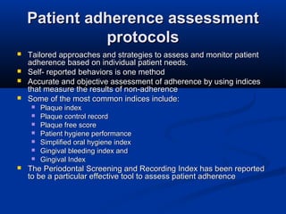 Monitoring Adherence adherence | PPT