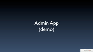 Admin App
(demo)
 