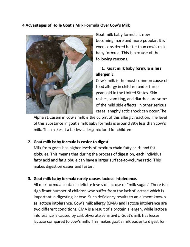 goat milk is good for baby