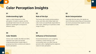 Light Perception Color Differences Examples Colorful Science: The Vibrant Nature of Light | PPTX