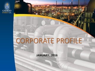 CORPORATE PROFILE
JANUARY	,	2016	
 
