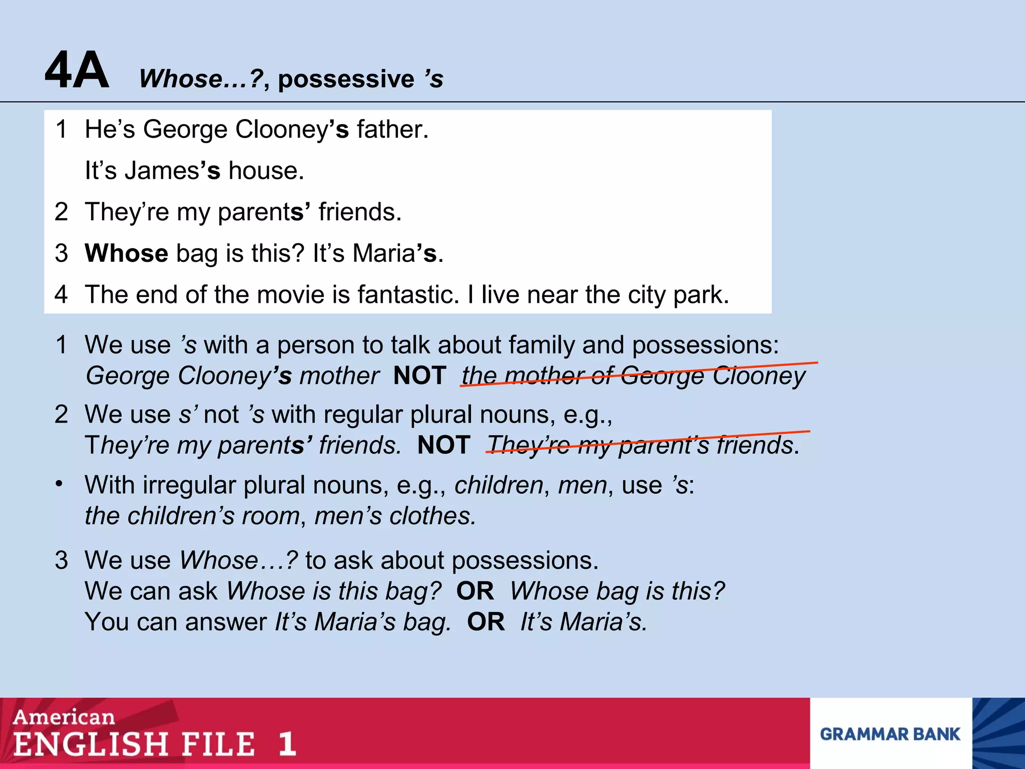 4a whose possessive s ppt