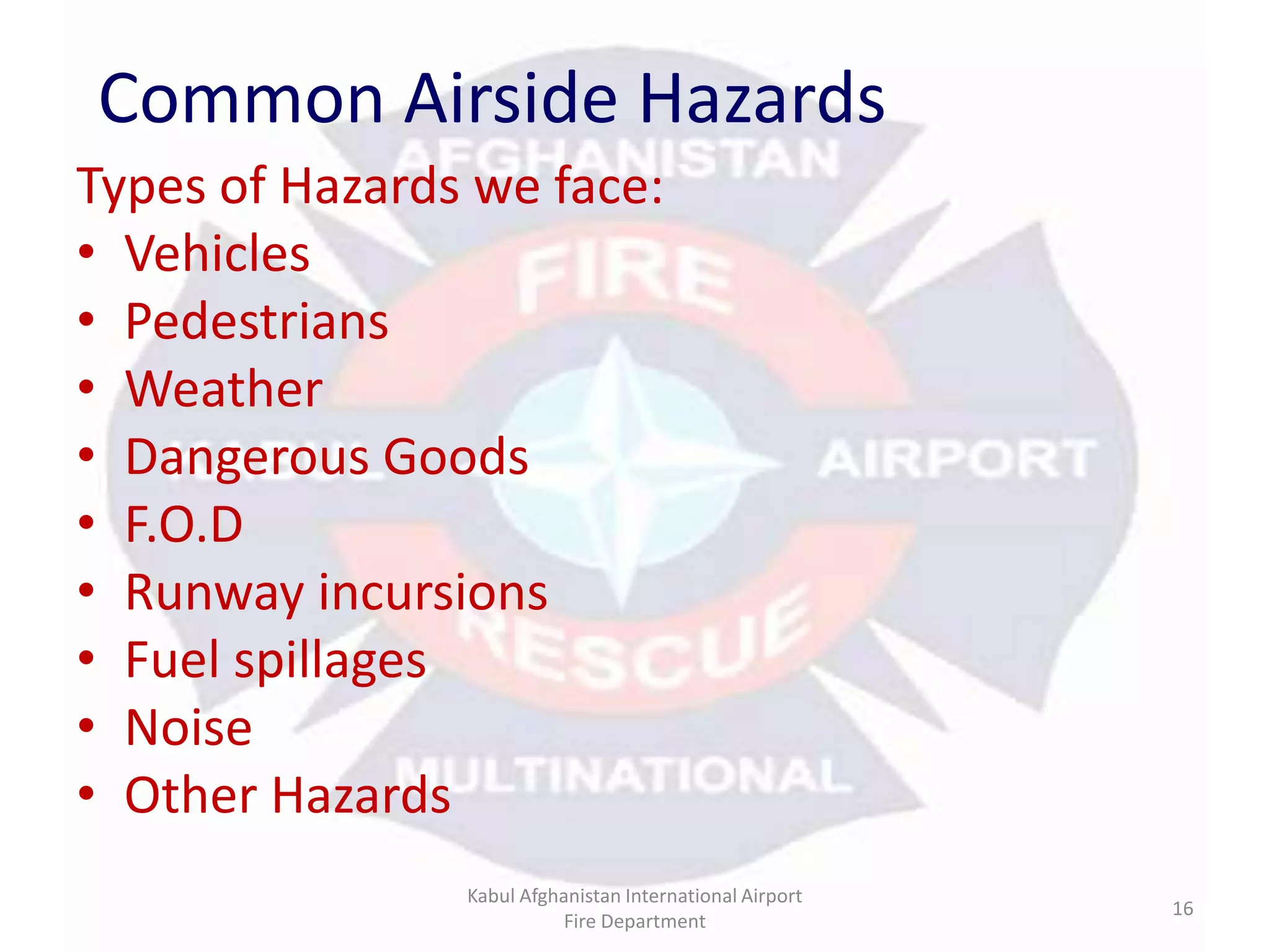 Airside Loop Airside Hazards And Risks | PPTX