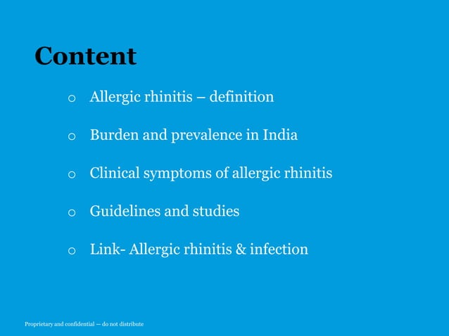 4 Allergic Rhinitis & URTI Allergic rhinitis – definition Burden and ...