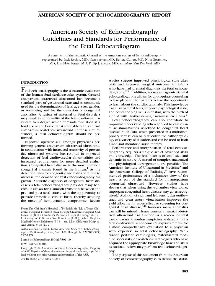 echocardiography report template guidelines and standards for performance of fetal echocardiography report template guidelines and standards for performance of fetal