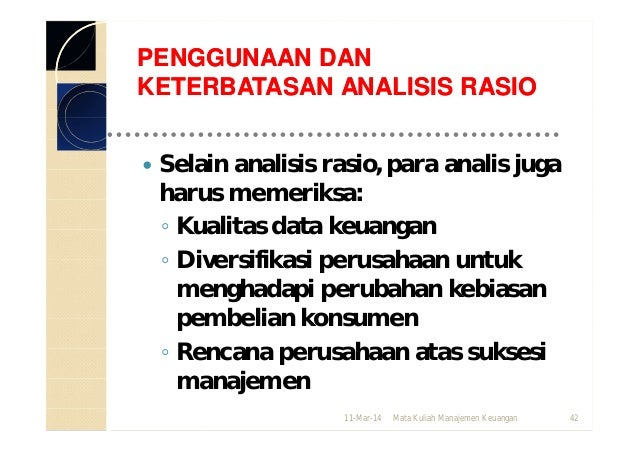 Analisis laporan keuangan