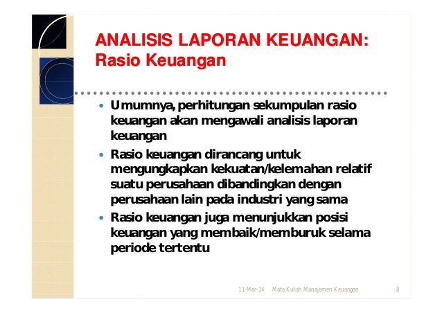 analisis laporan keuangan analisis laporan keuangan