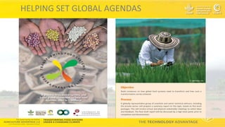 Technology Advantage Transformation Initiative - Ana Maria Loboguerrero CGIAR Research Program on Climate Change, Agriculture and Food Security