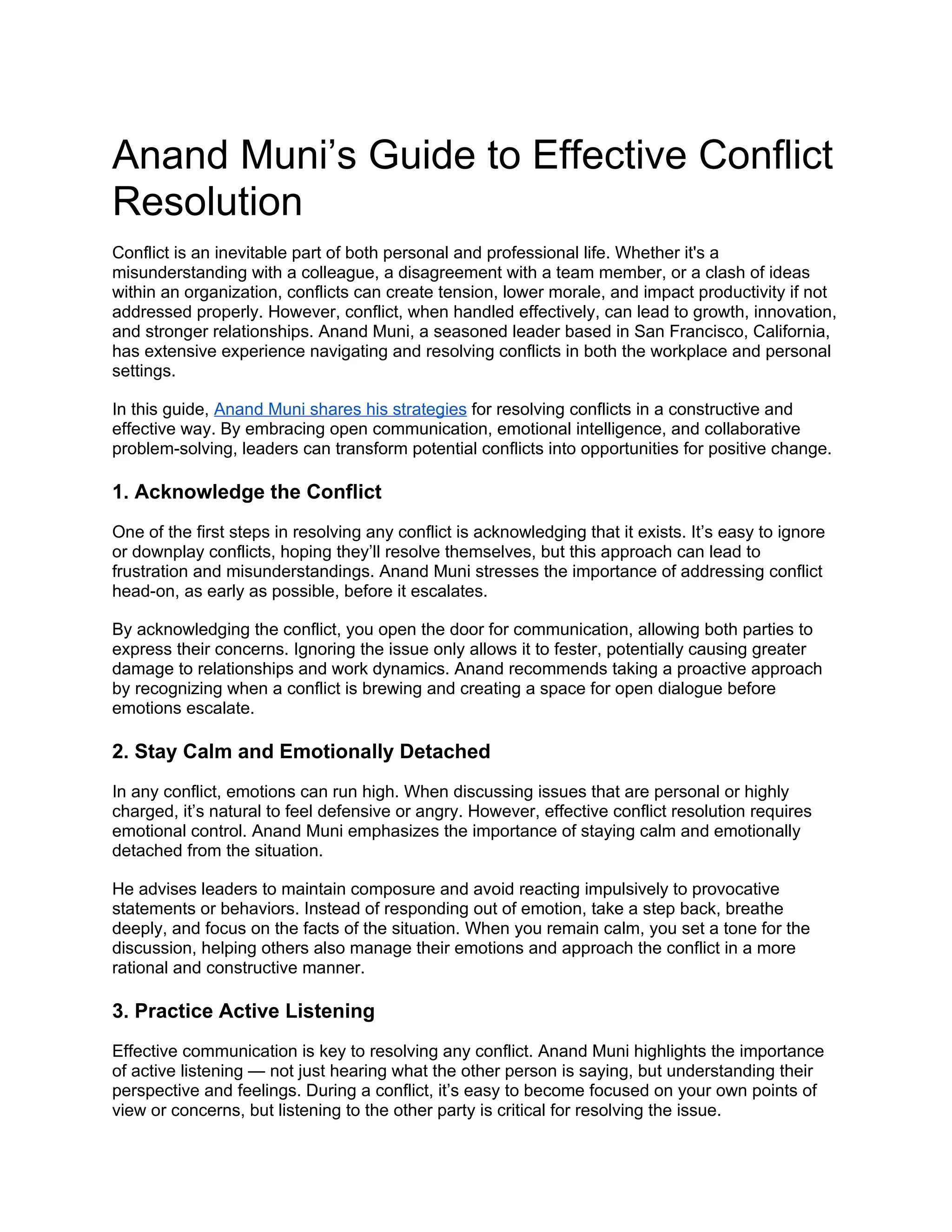 Anand Muni’s Guide to Effective Conflict Resolution.docx