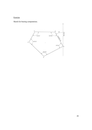 20
Exercise
Sketch for bearing computations.
 