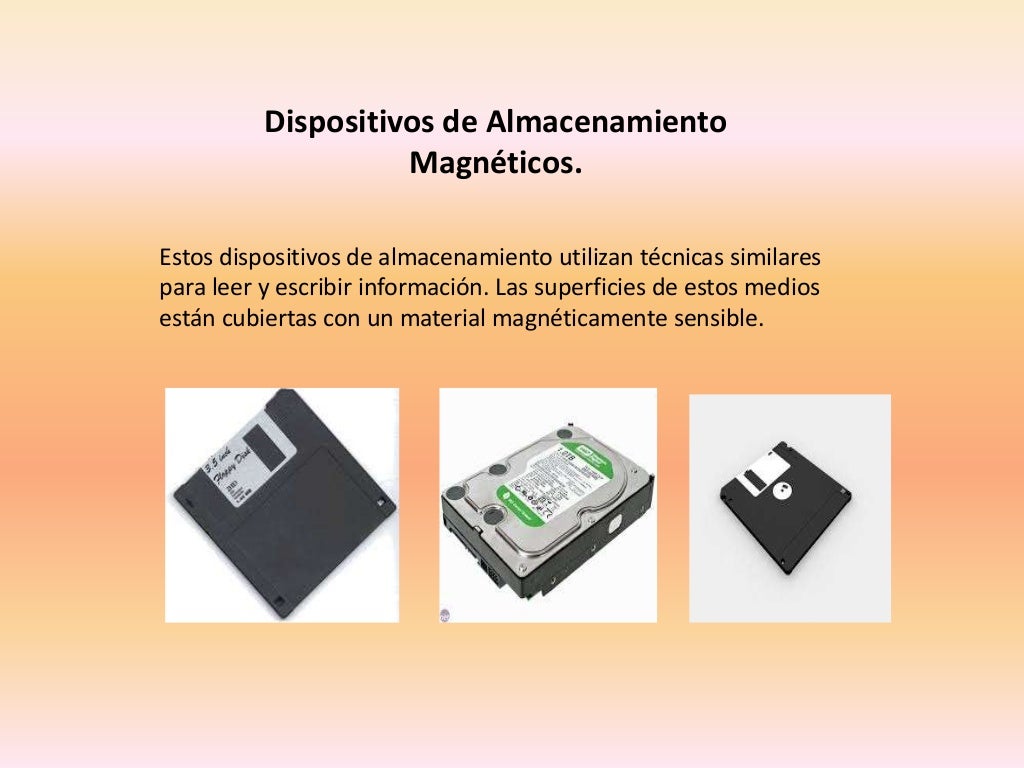 clasificacion de los dispositivos de almacenamiento