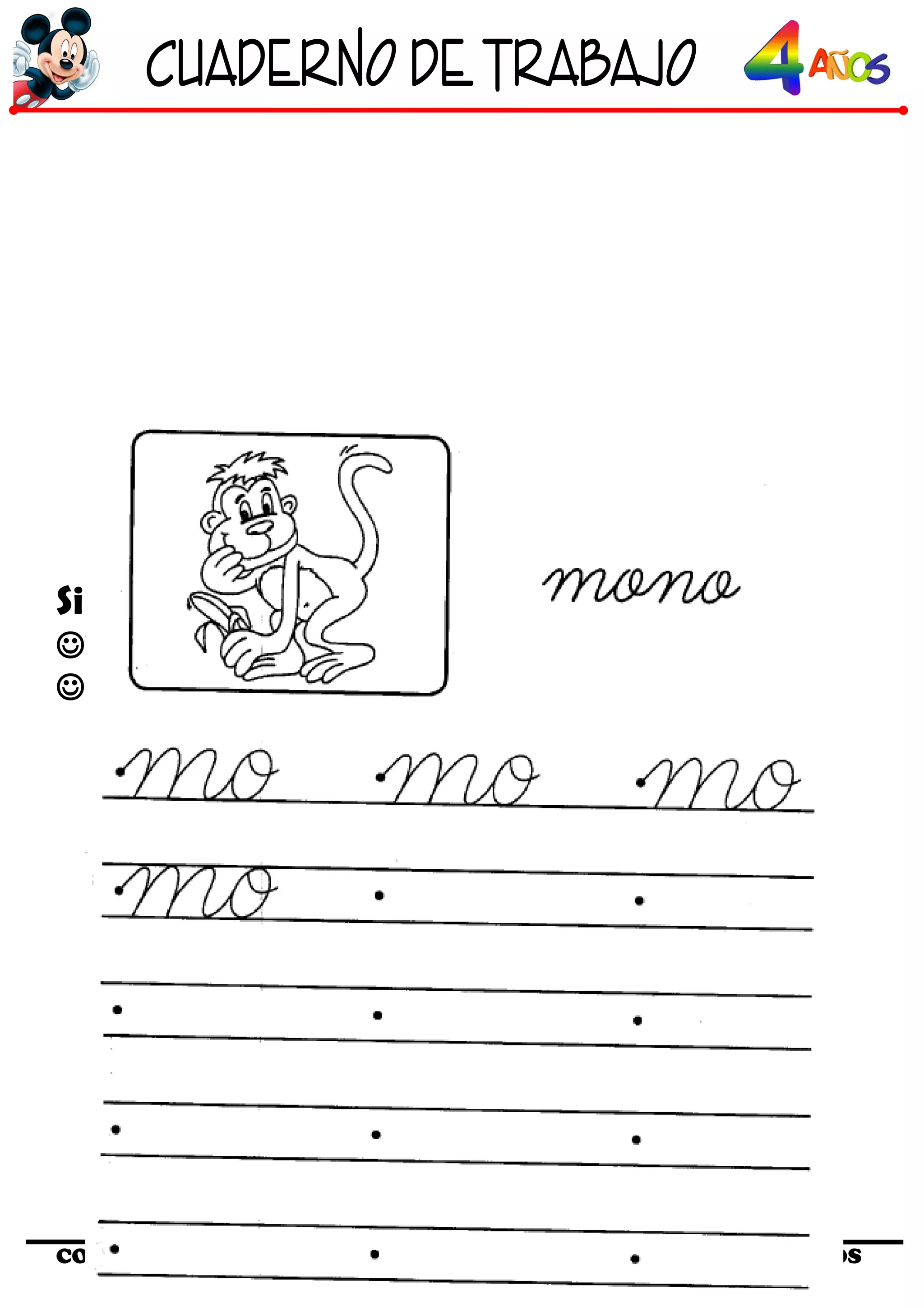 Cuaderno de trabajo II - 4 Años Comunicacion | DOC