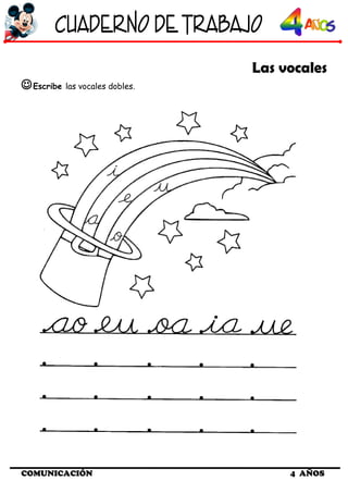 Cuaderno de trabajo II - 4 Años Comunicacion | DOC