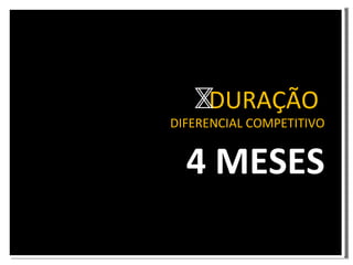 DURAÇÃO  DIFERENCIAL COMPETITIVO 4 MESES 