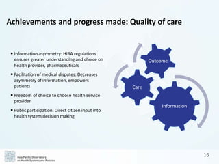 APO Korea Health System Review (Health in Transition) | PPTX