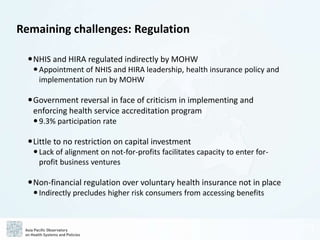 APO Korea Health System Review (Health in Transition) | PPTX