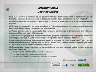 TERMALISMO SOCIAL / CRENOTERAPIA:
contra-indicações
De acordo com o tipo de tratamento, de maneira genérica:
 Doenças agudas febris,
 infecções e inflamações agudas,
 doenças cardíacas descompensadas,
 aneurismas,
 hemorragias,
 arteriosclerose avançada,
 doenças mentais graves,
 intoxicações agudas,
 gastroenterite aguda,
 diabetes descompensada, e outras.
 
