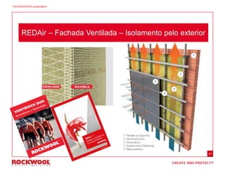 41
REDAir – Fachada Ventilada – Isolamento pelo exterior
The ROCKWOOL presentation
 