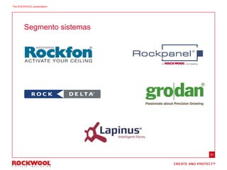 Segmento sistemas
51
The ROCKWOOL presentation
 
