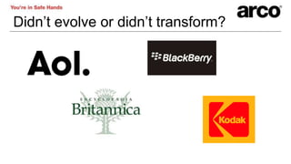 Didn’t evolve or didn’t transform?
 