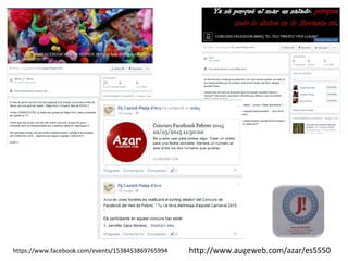 https://www.facebook.com/events/1538453869765994 http://www.augeweb.com/azar/es5550
 
