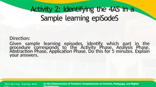 the integration of the application, analysis, abstraction and ...