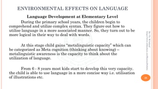 Environment For Language Development Language Development, Theories and Components | PDF