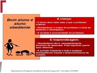 Departamento de Teologia da Assembleia de Deus de Caçapava-SP - Curso Básico CETADEB 12
 