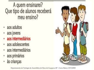 Departamento de Teologia da Assembleia de Deus de Caçapava-SP - Curso Básico CETADEB 15
 
