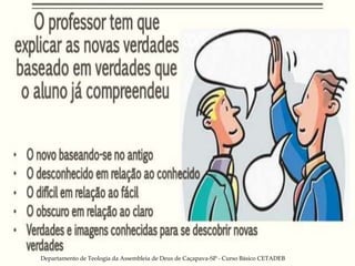 Departamento de Teologia da Assembleia de Deus de Caçapava-SP - Curso Básico CETADEB 17
 