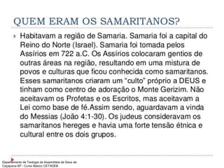 Departamento de Teologia da Assembleia de Deus de
Caçapava-SP - Curso Básico CETADEB
 