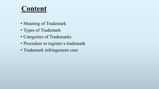 Presentation on Trademark | PPTX