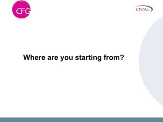 Where are you starting from?
 
