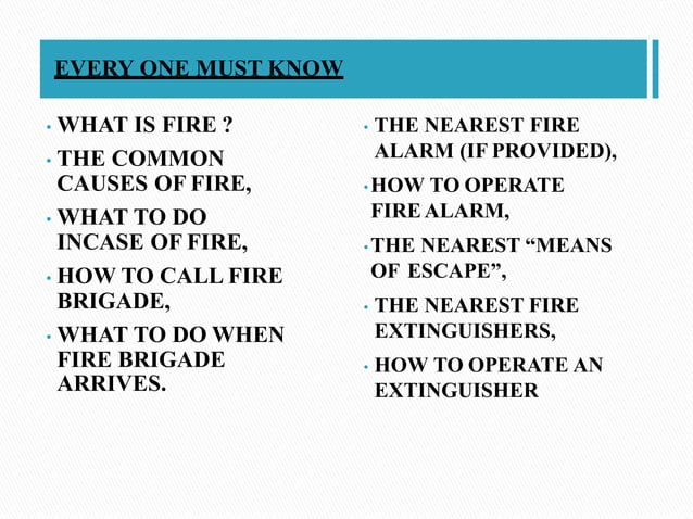 Fire Fighting PPT PPT