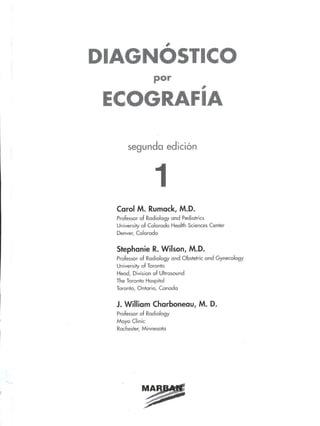 Diagnostico por ecografia Segunda Edicion
