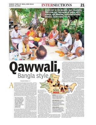 Times of India_Press Coverage on Bangla Qawwali