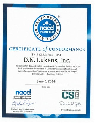 NACD CERTIFICATION 6-5-2014