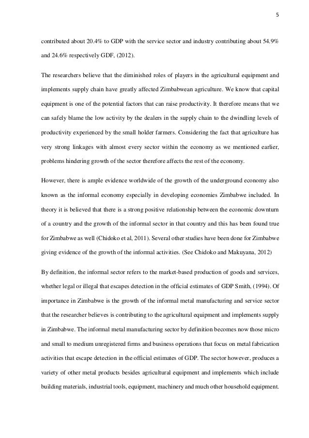 Masters thesis toopics zimbabwe