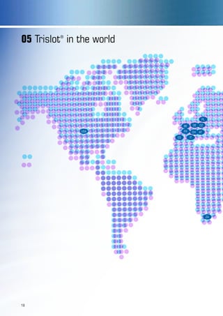 05 Trislot®
in the world
BE
FR
ES
USA
IT
CH AT
CZDE
PL
ZA
18
 