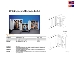 • EDC (Environmental Distribution Center).
 