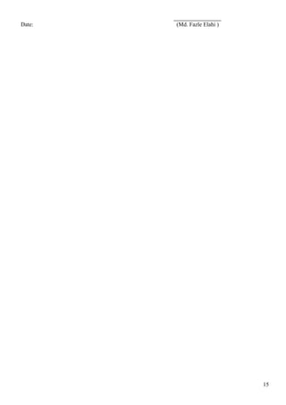 Date: (Md. Fazle Elahi )
15
 