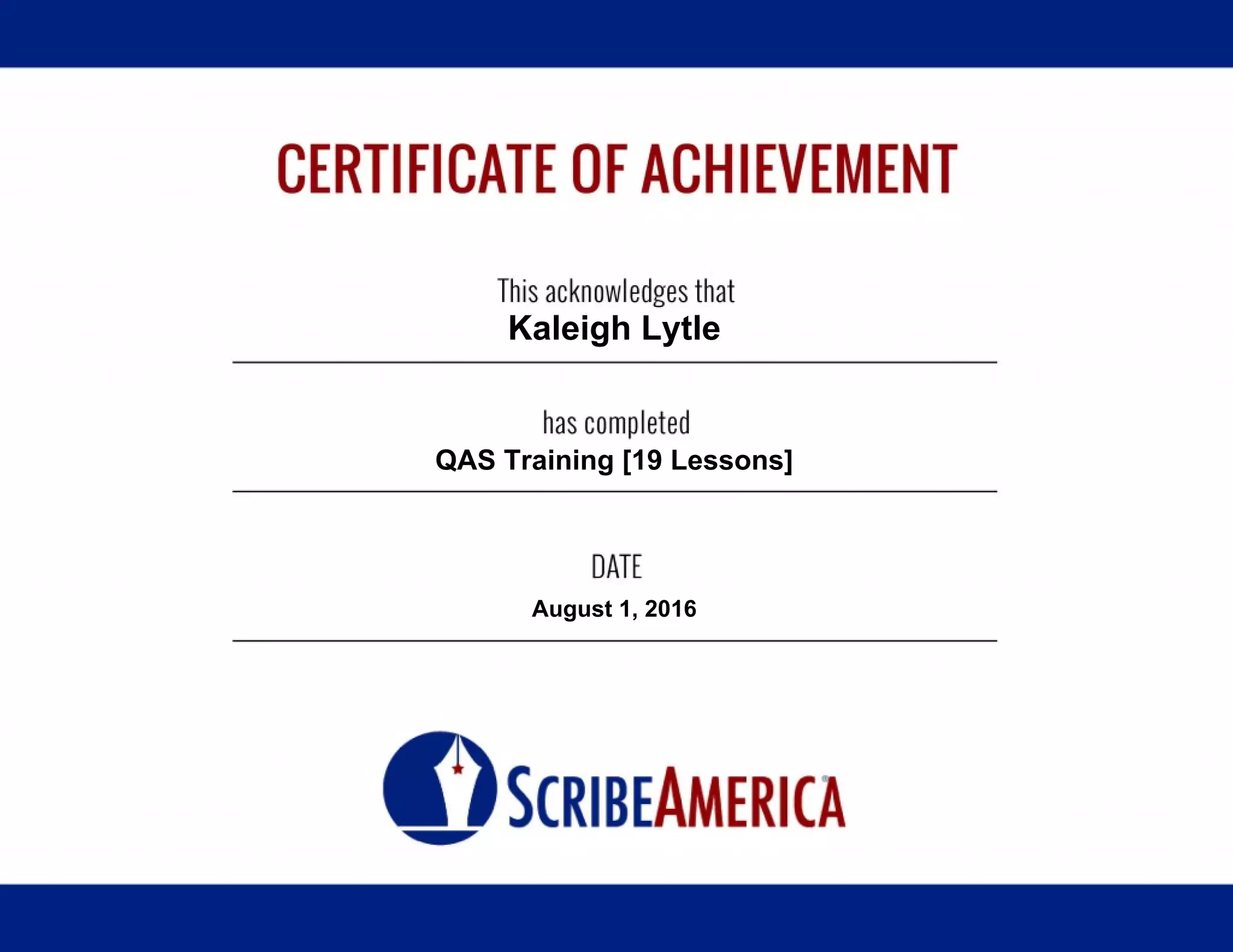 QAS Certificate PPT Qas certificate ppt