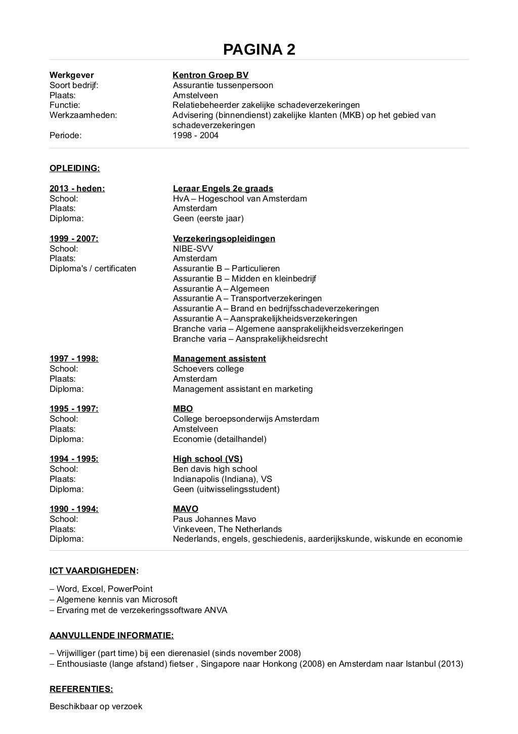 CV 2014 (Nederlands)