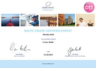 Martika Hall
Cruise Baltic
11/30/2015
 