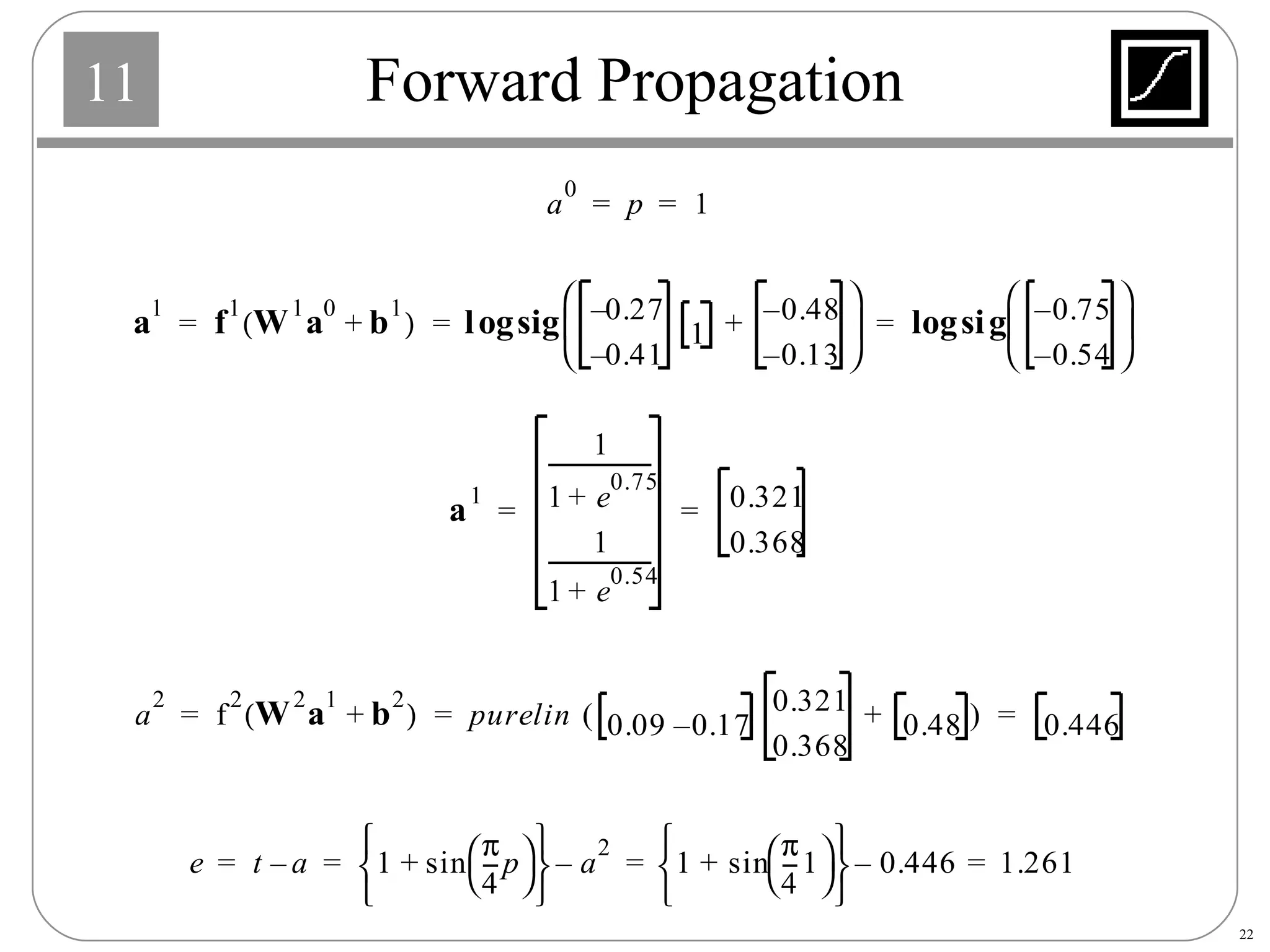 Forward Propagation 