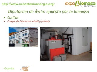 http://www.conectabioenergia.org/ 
Organiza 
Diputación de Ávila: apuesta por la biomasa 
• Casillas 
 Colegio de Educaci...