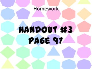 Homework Handout #3 Page 97