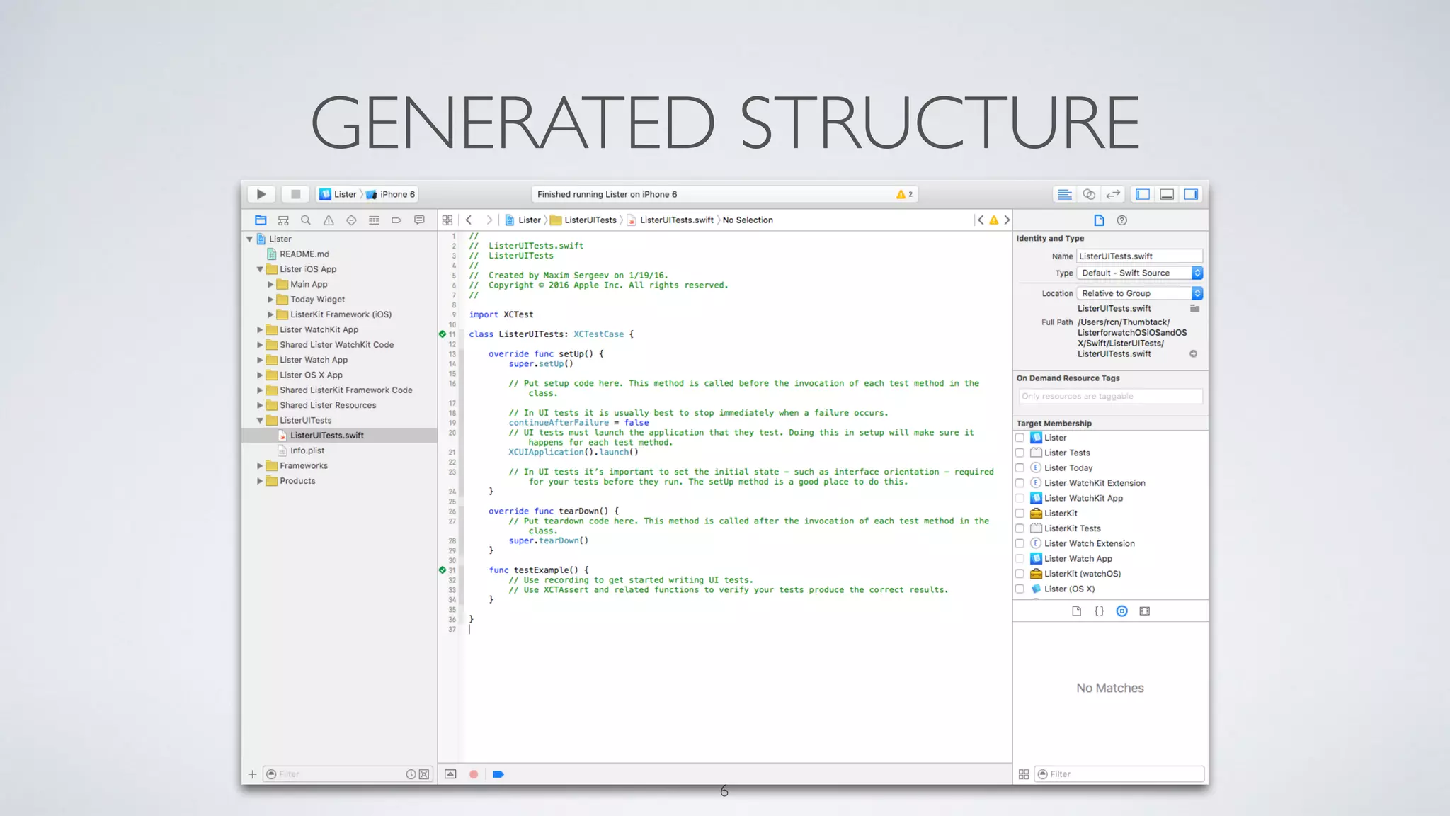 GENERATED STRUCTURE
6
 