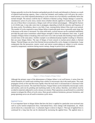 A case study on Fatigue failure analysis. | PDF